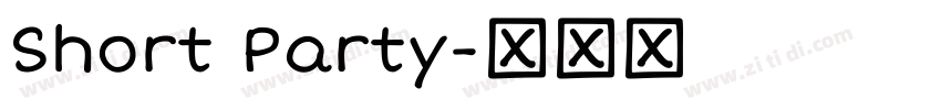 Short Party字体转换